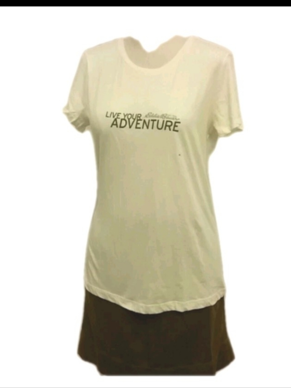 Eddie Bauer Long Cotton T-shirt Soft Cream XL